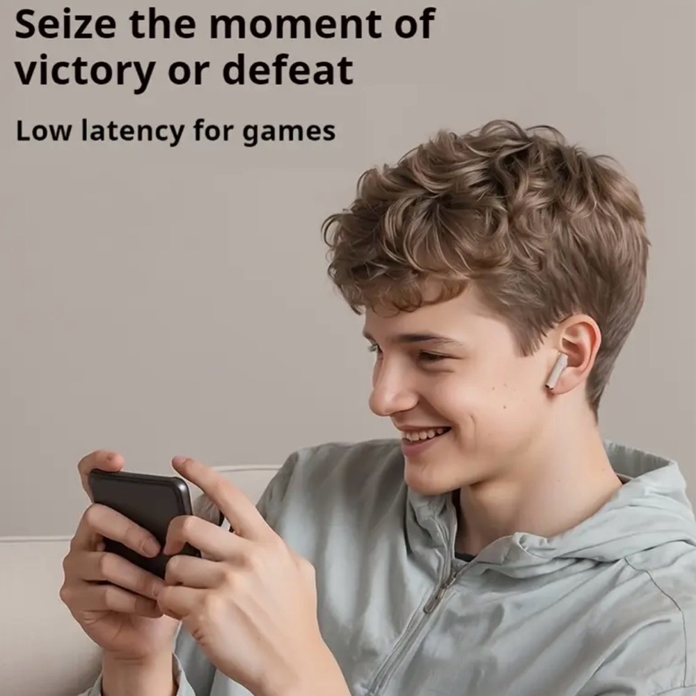 Wireless Earbuds with LED Display Charging Case Earphones BT 5.4 with Mic, Green - Picture 10 of 10